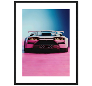 Lamborghini Countach Front - Pink
