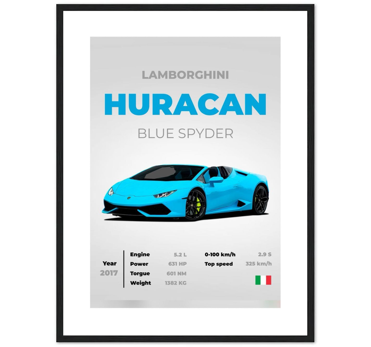 Lamborghini Huracan Blue Spyder