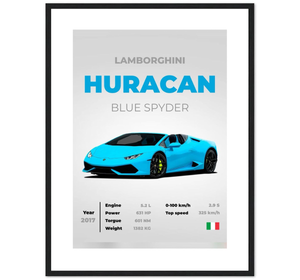 Lamborghini Huracan Blue Spyder