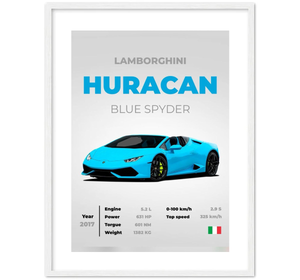 Lamborghini Huracan Blue Spyder