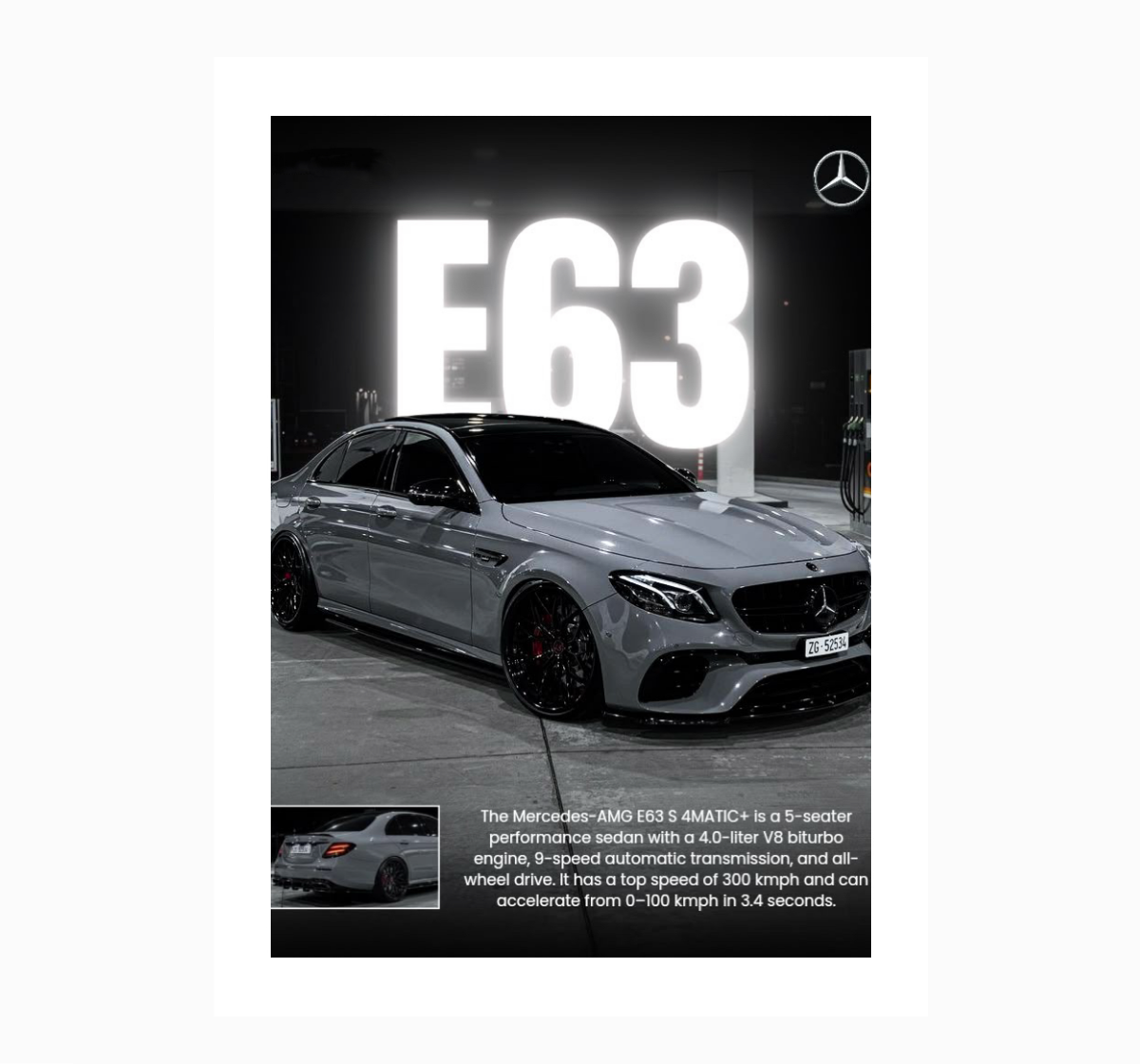 Mercedes AMG E63 4 MATIC