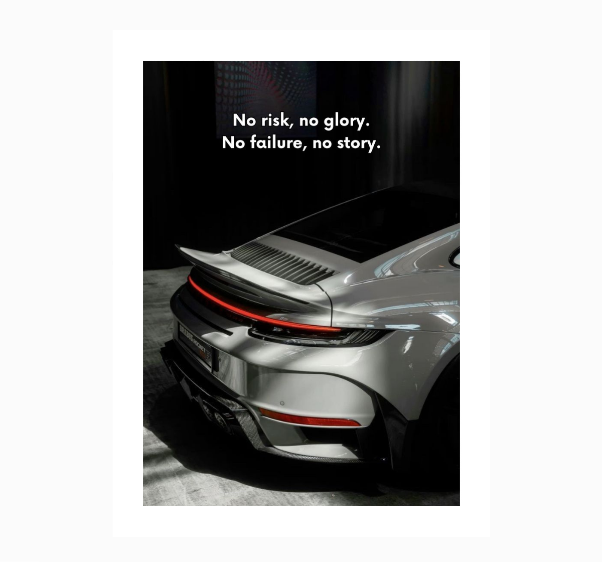 No Risk, No Glory - No Failure, No Story