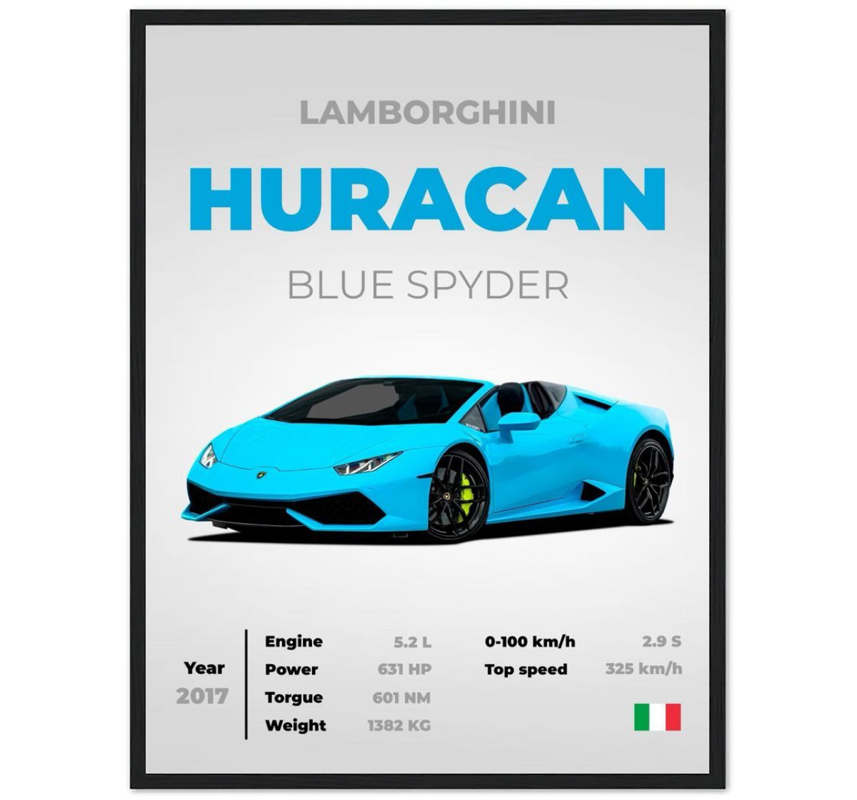 Lamborghini Huracan Blue Spyder