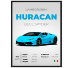 Lamborghini Huracan Blue Spyder