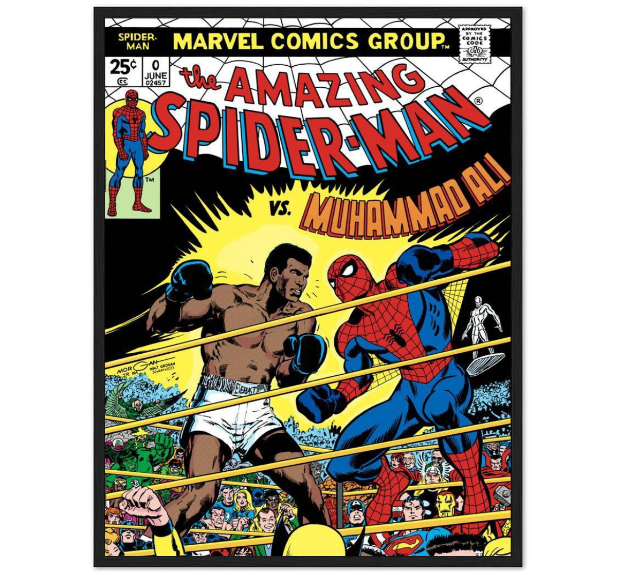Spiderman vs Muhammad Ali - Portada Cómic