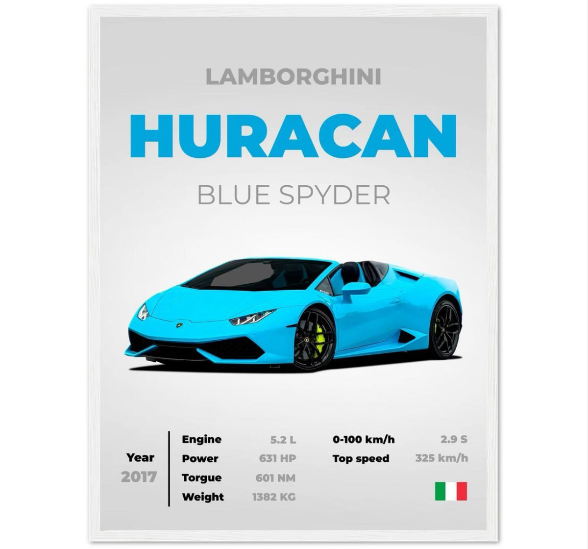 Lamborghini Huracan Blue Spyder