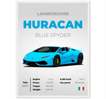 Lamborghini Huracan Blue Spyder