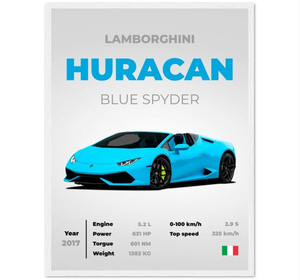 Lamborghini Huracan Blue Spyder