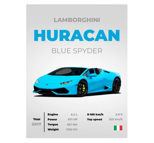Lamborghini Huracan Blue Spyder