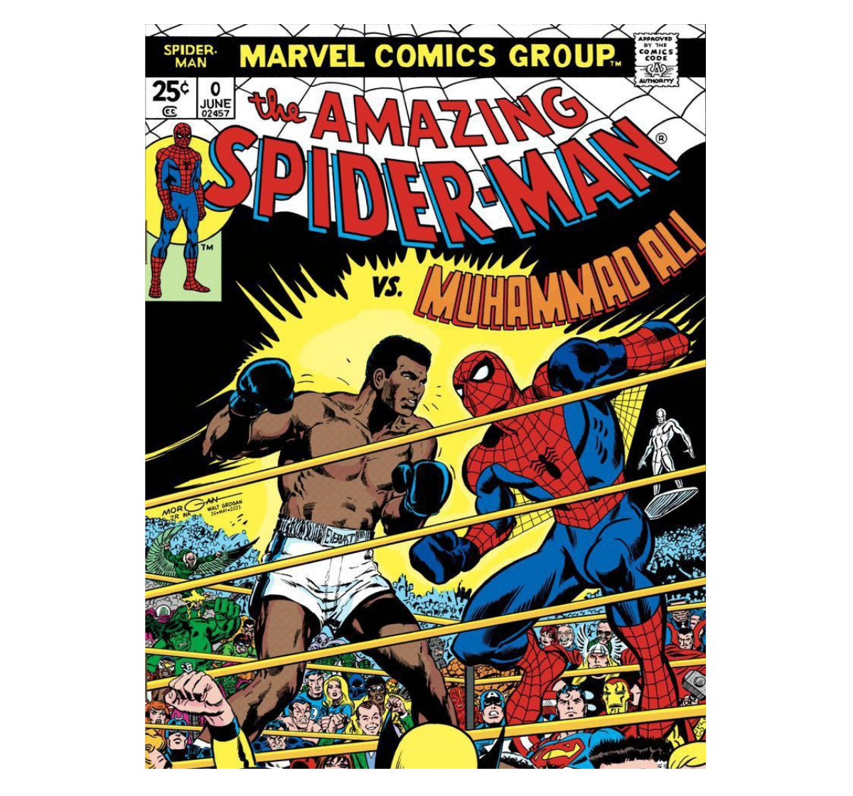 Spiderman vs Muhammad Ali - Portada Cómic
