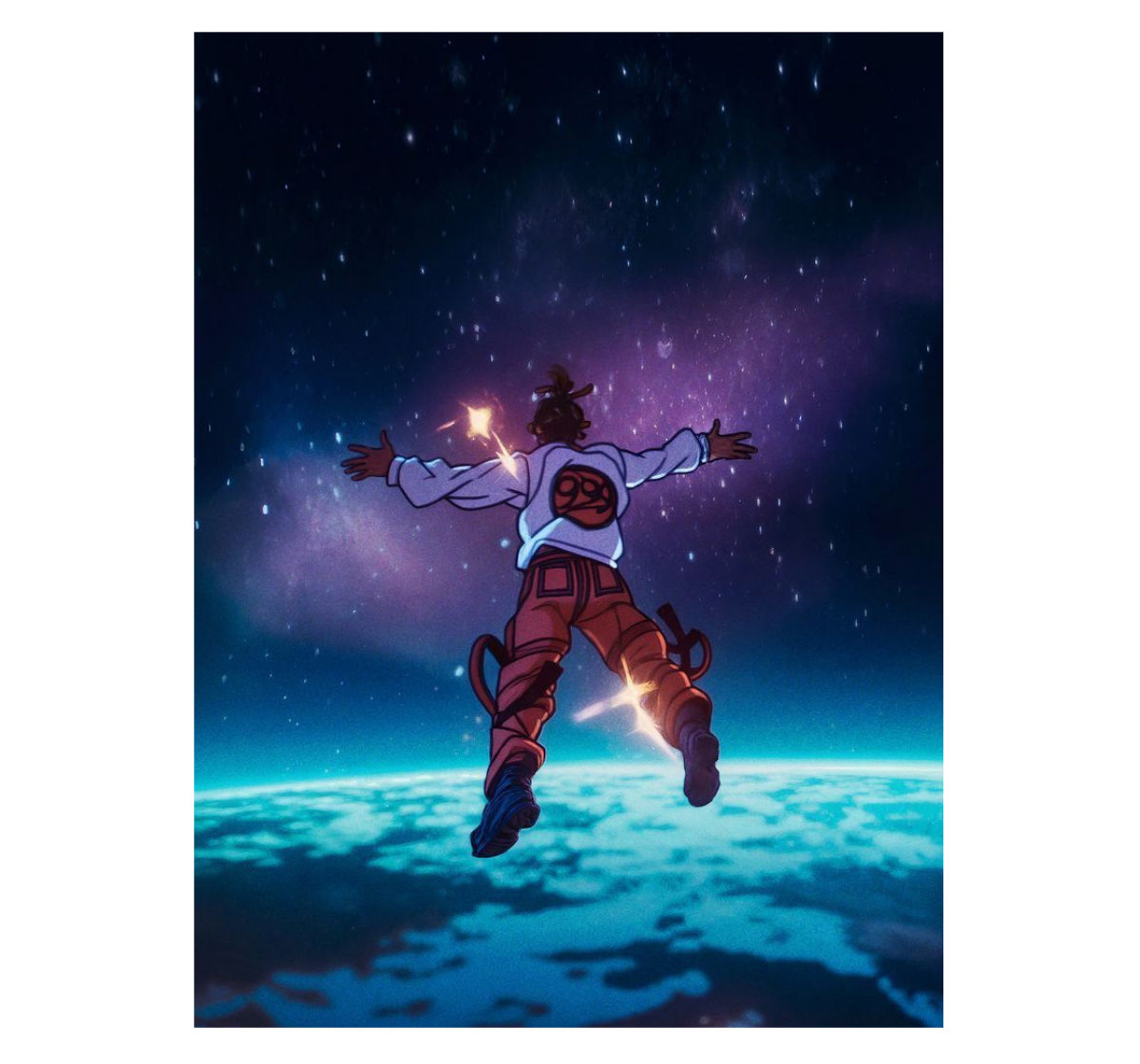 Cuadro de Fortnite - Falling In Galaxy